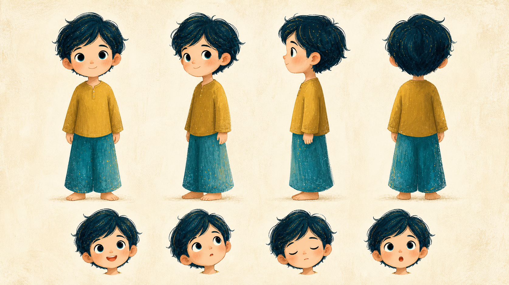 Character sheet anak laki-laki