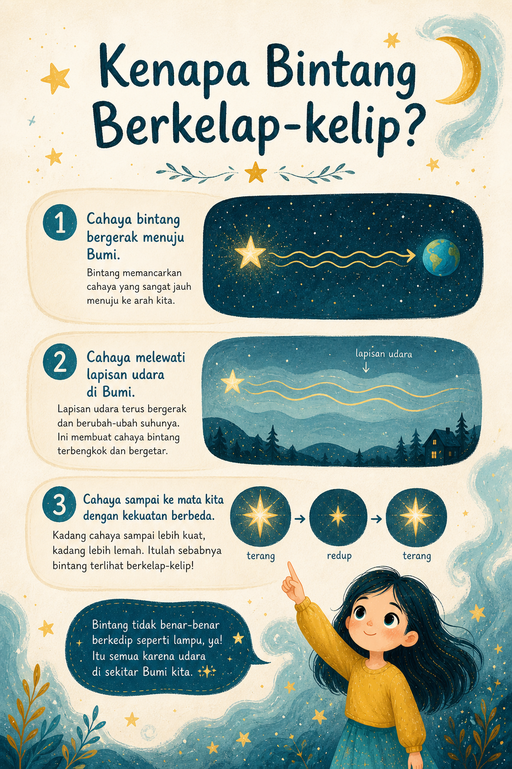 Halaman bintang berkelap-kelip